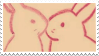 Drawn bunny stamp
