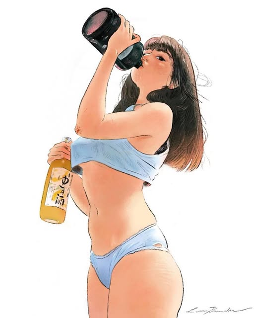 picture of girl drinking water